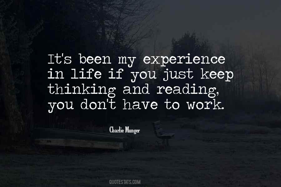 Quotes About Experience In Life #1859595