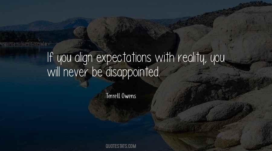 Quotes About Expectations Versus Reality #453763