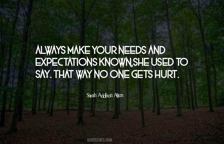 Quotes About Expectations Hurt #1657880