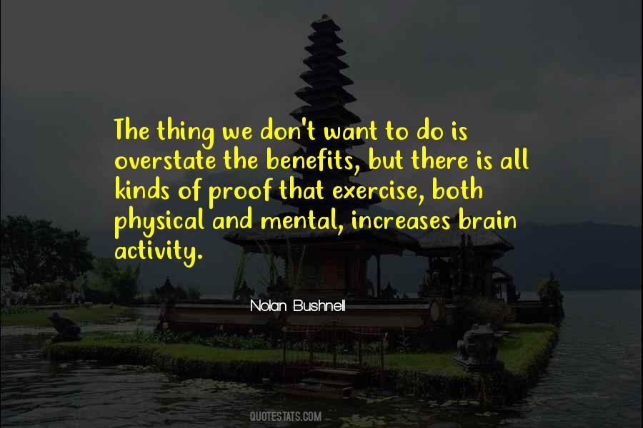 Quotes About Exercise And The Brain #1154463
