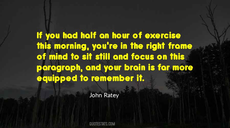 Quotes About Exercise And The Brain #1865283