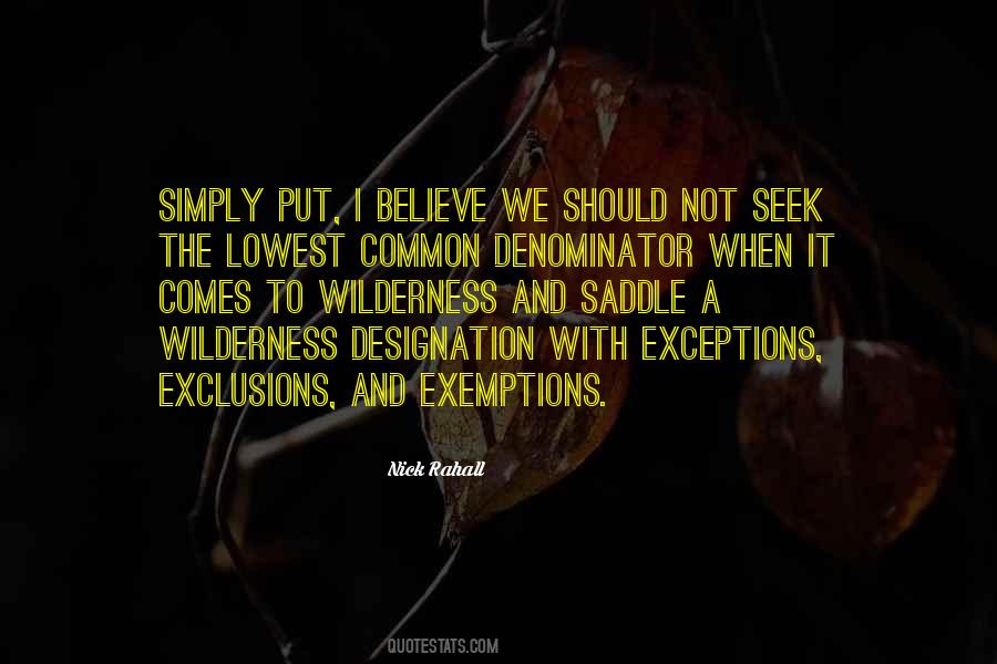 Quotes About Exemptions #710449