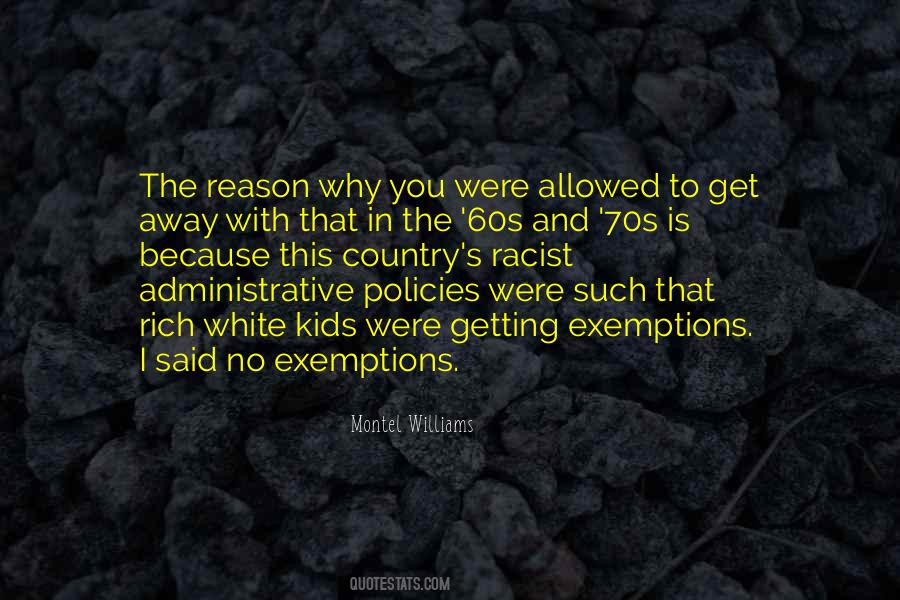 Quotes About Exemptions #789843