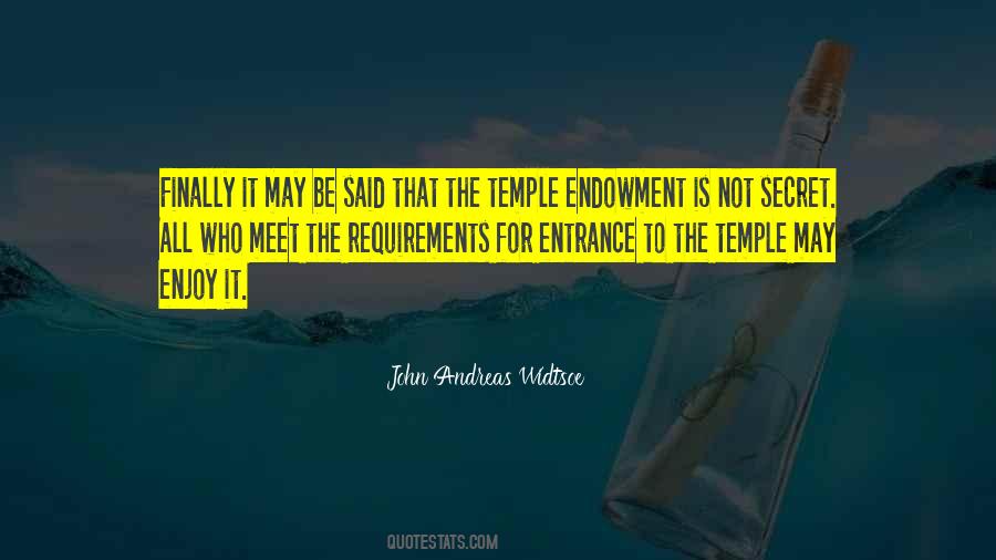 John A Widtsoe Temple Quotes #826257