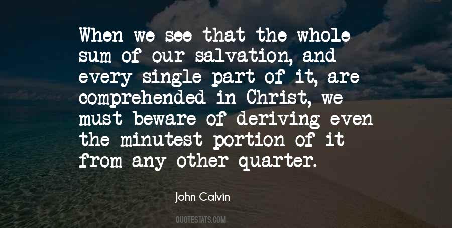 John Calvin Salvation Quotes #1196640