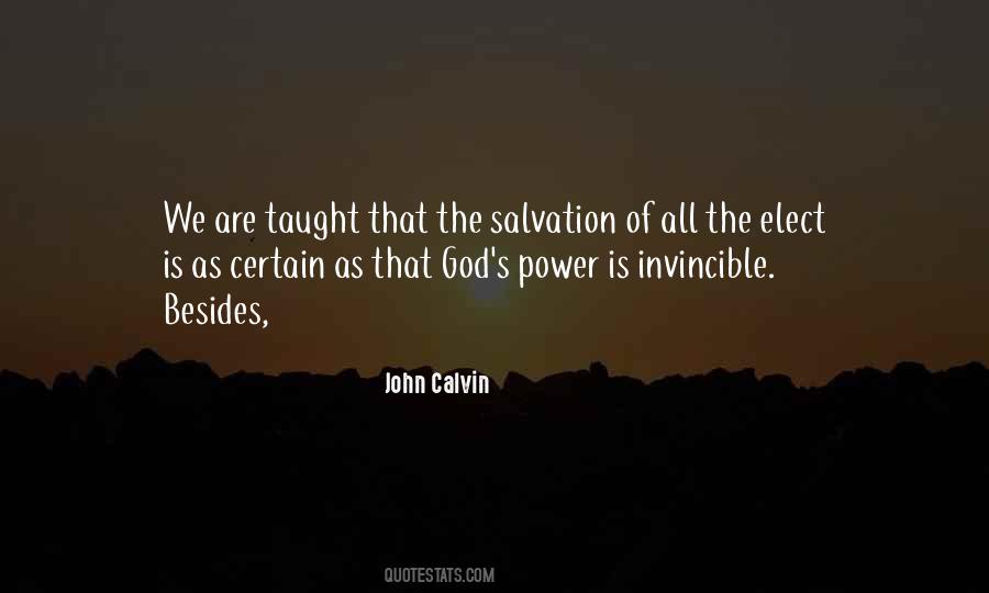 John Calvin Salvation Quotes #160298