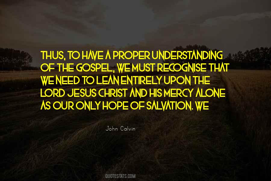 John Calvin Salvation Quotes #251865