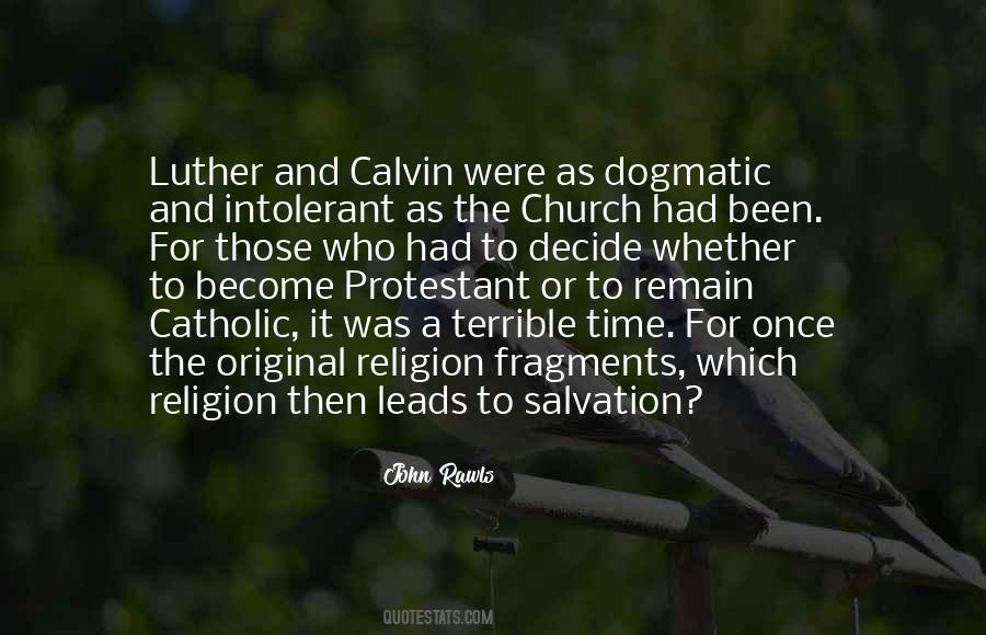 John Calvin Salvation Quotes #401098