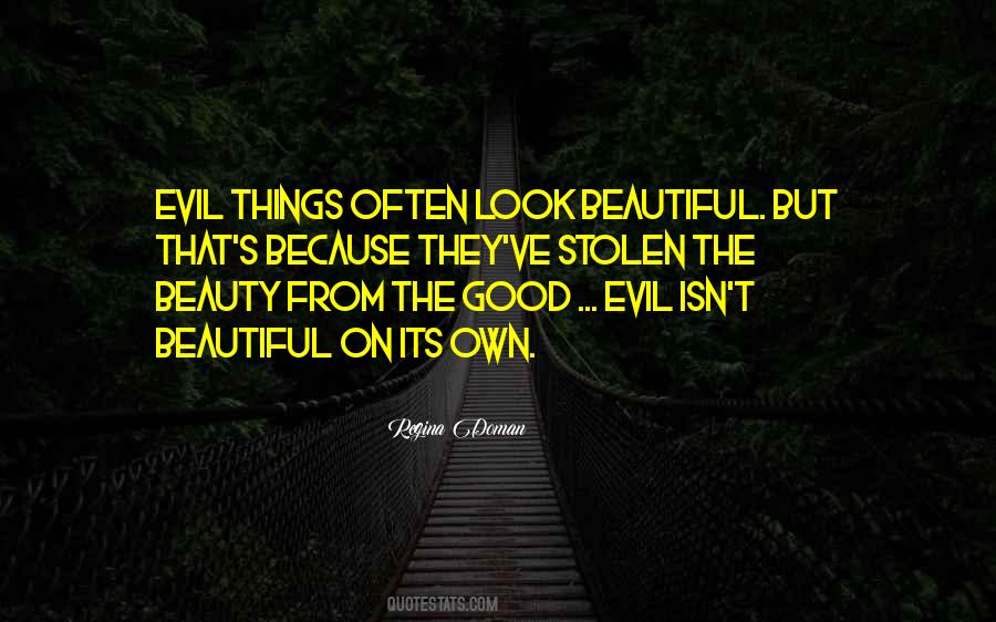 Quotes About Evil Beauty #1184452