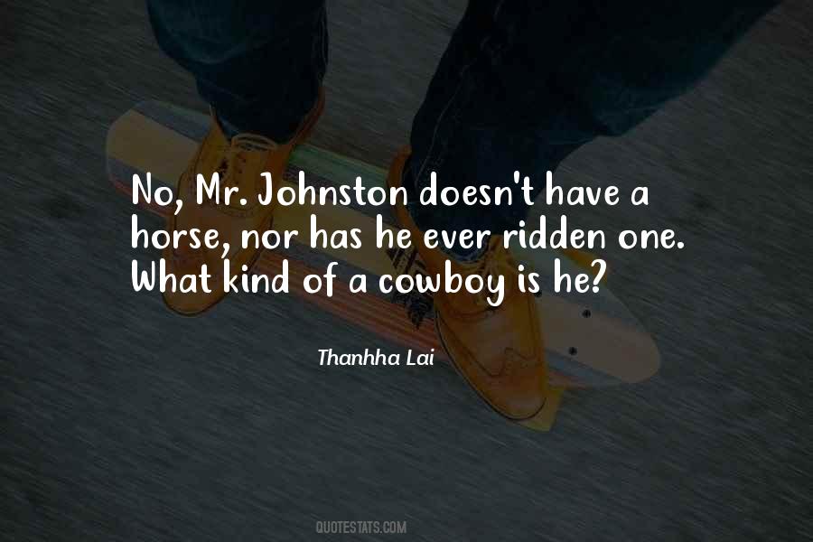 Johnston Quotes #811064