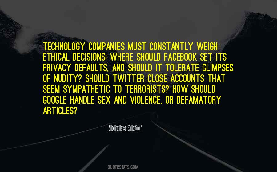 Quotes About Ethical Decisions #1474513