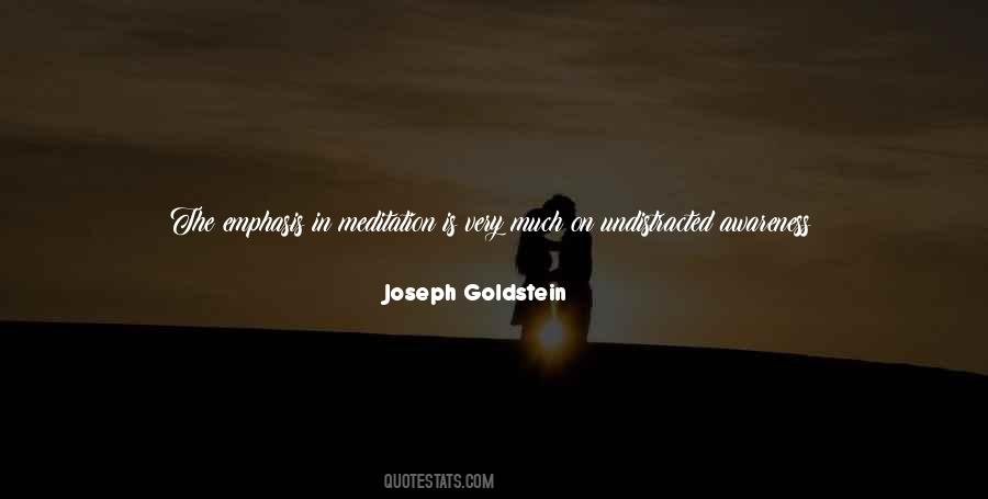 Joseph L. Goldstein Quotes #148608