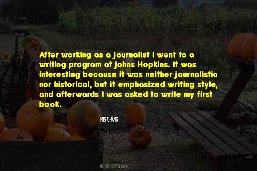 Journalistic Style Quotes #1120903