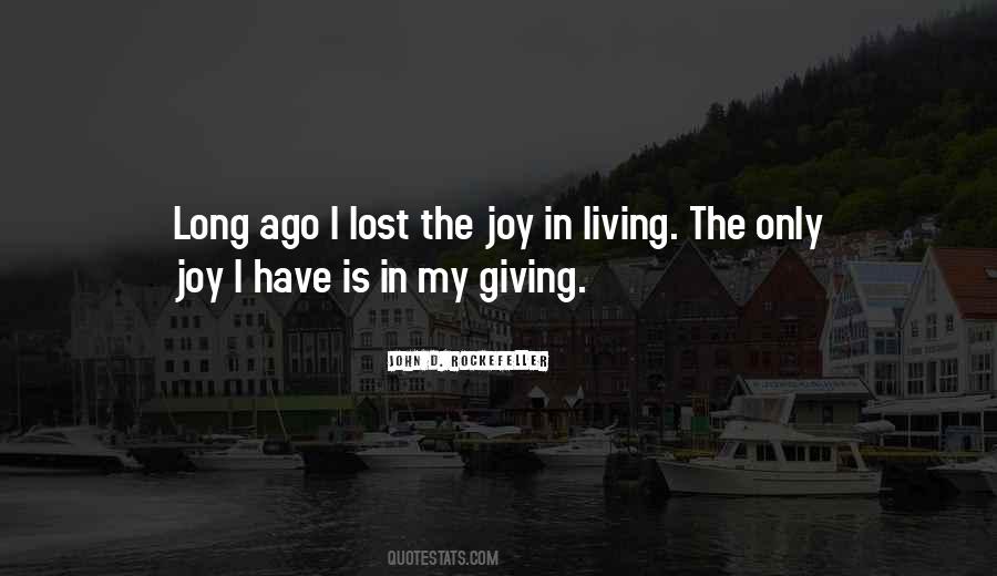 Joy In Giving Quotes #1592808
