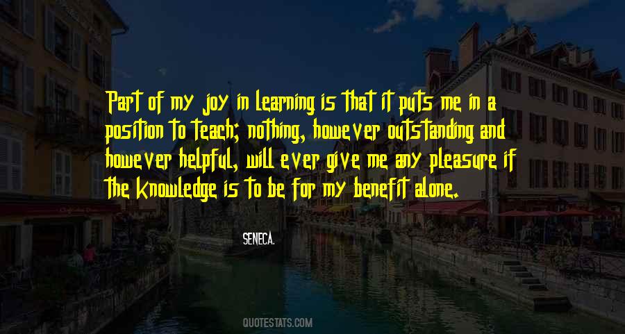 Joy In Learning Quotes #1396604