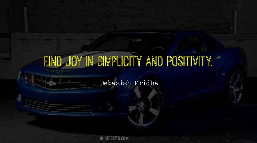 Joy In Simplicity Quotes #521672