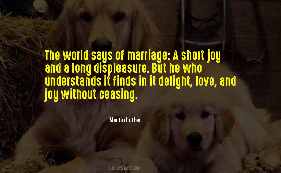 Joy Of Marriage Quotes #1043379