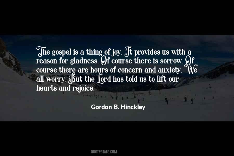 Joy Of The Gospel Quotes #1374300