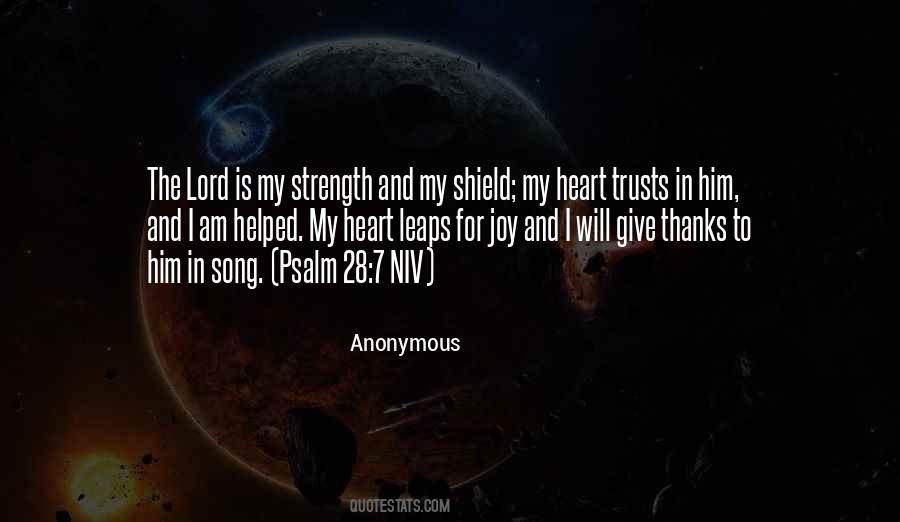 Joy Of The Lord Is My Strength Quotes #367350