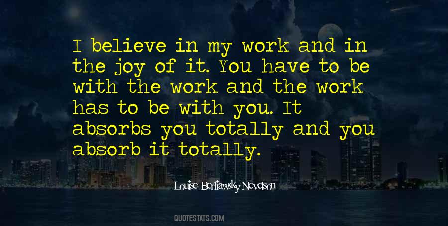 Joy Of Work Quotes #386890