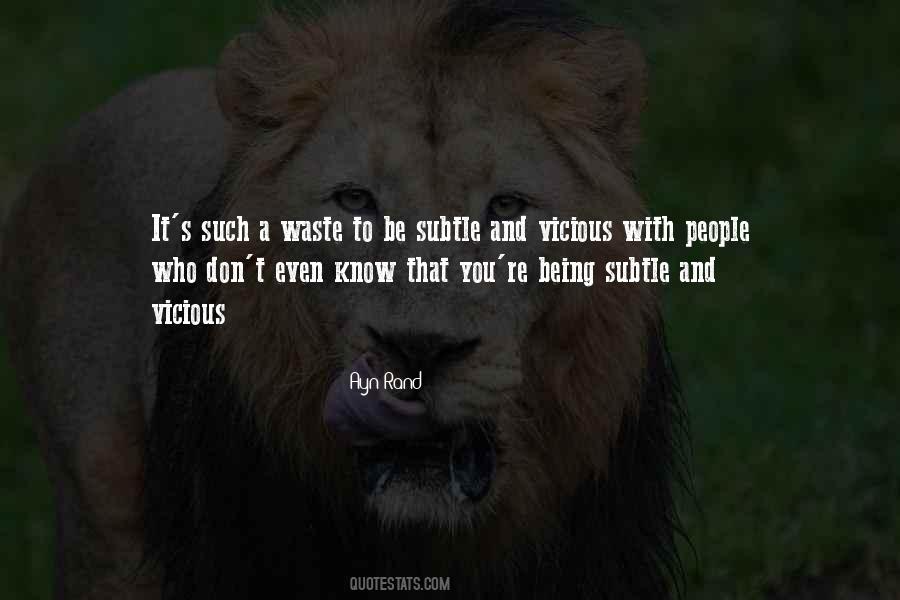 Quotes About Vicious People #1549709