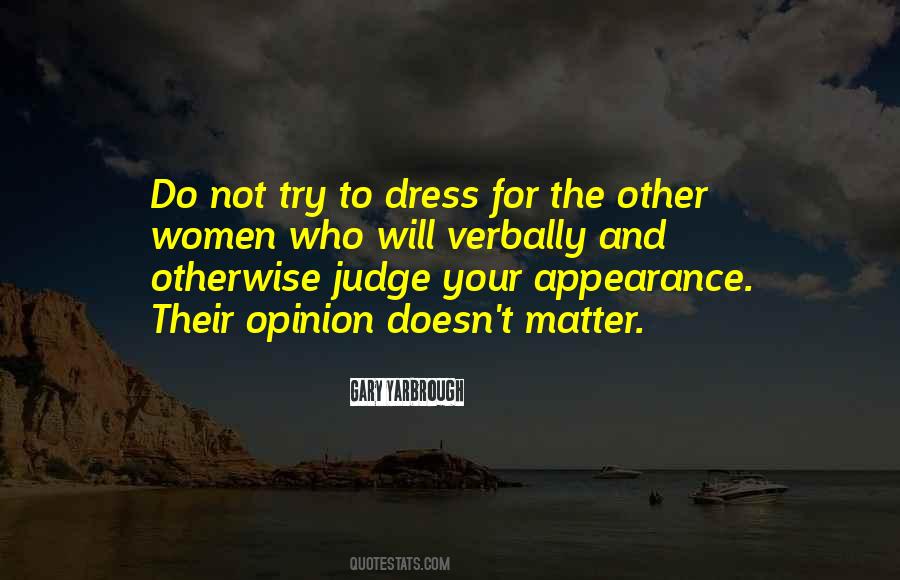 Judge On Appearance Quotes #1215237