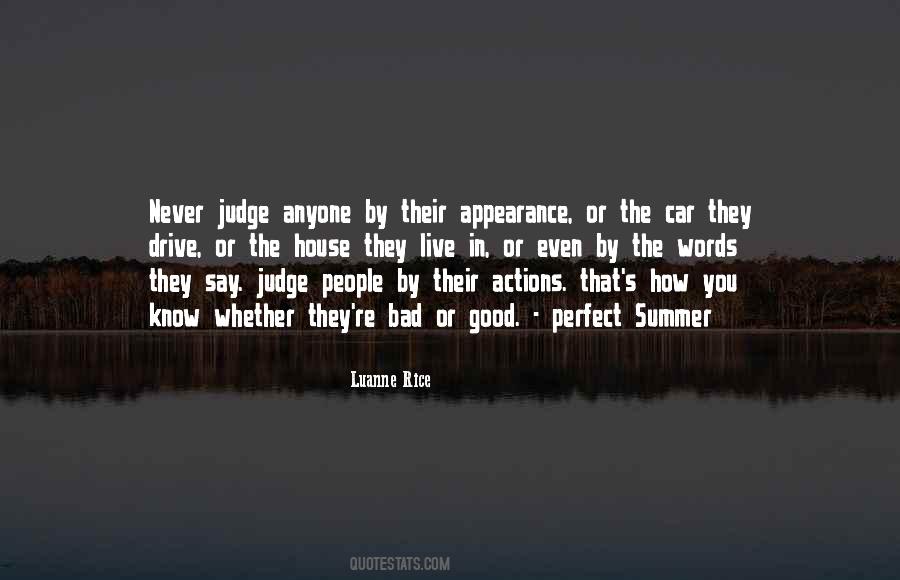 Judge On Appearance Quotes #1399348