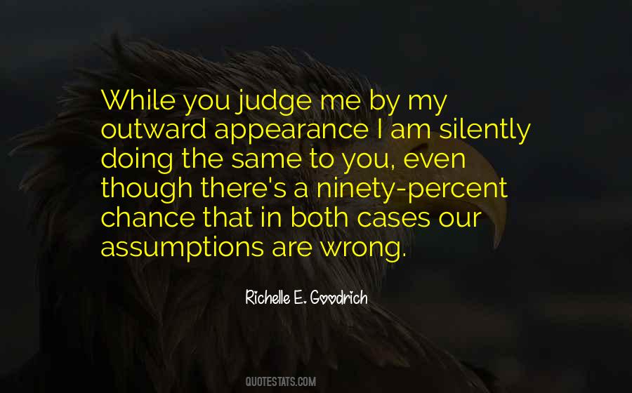Judge On Appearance Quotes #233531