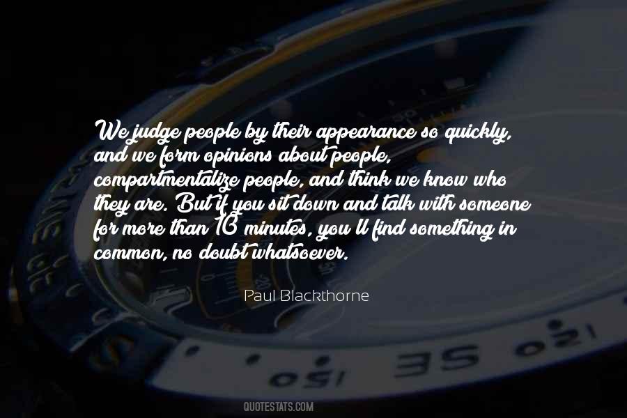Judge On Appearance Quotes #807018