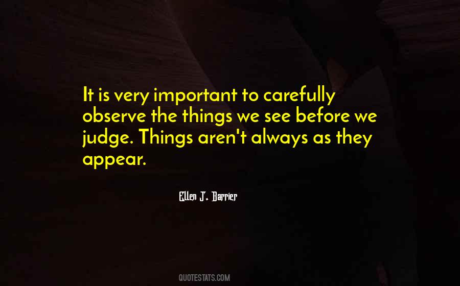 Judge On Appearance Quotes #84293