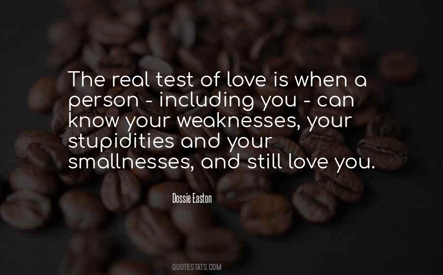 Quotes About Test Of Love #969790