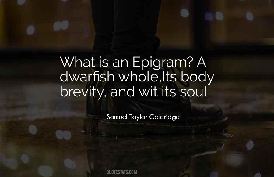 Quotes About Epigram #1618564