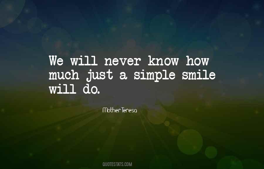 Just A Simple Smile Quotes #842132