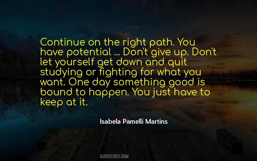 Just Don't Give Up Quotes #40326