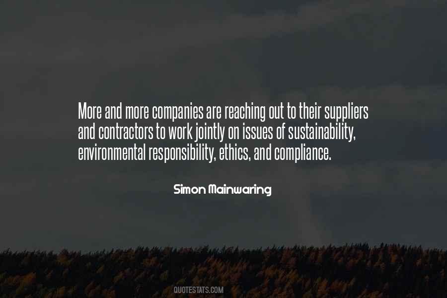 Quotes About Environmental Responsibility #804506