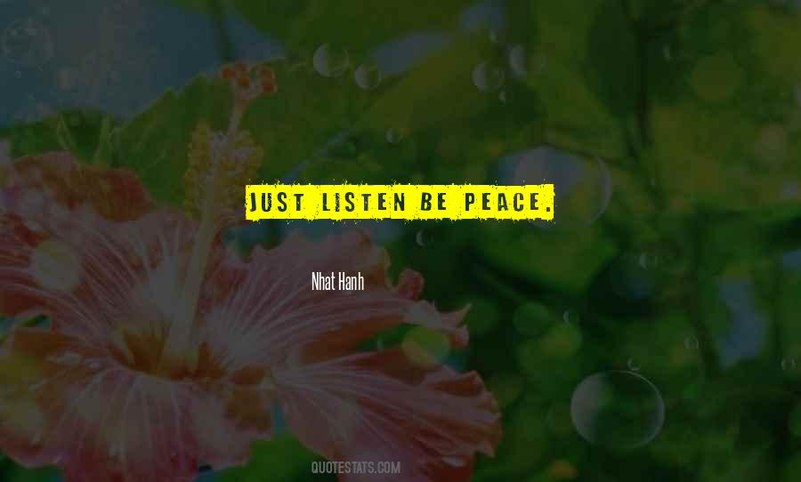 Just Listen Quotes #1607420