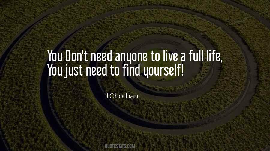 Just Live Life Quotes #122516