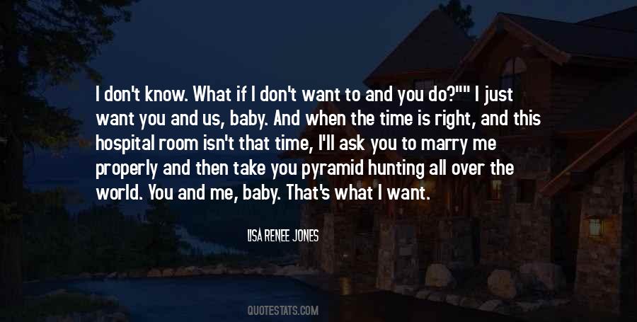 Just Me And You Baby Quotes #64397