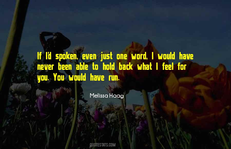 Just One Word Quotes #1473639