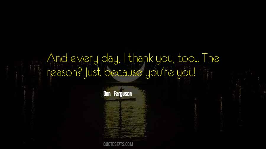 Just Thank You Quotes #188564