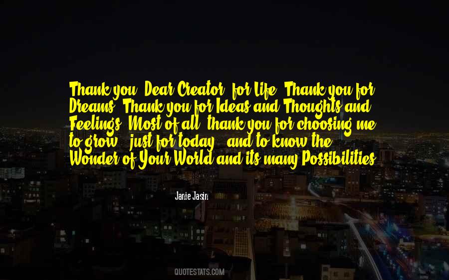Just Thank You Quotes #248444