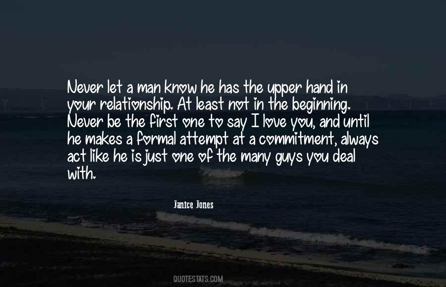 Just The Beginning Love Quotes #1744441