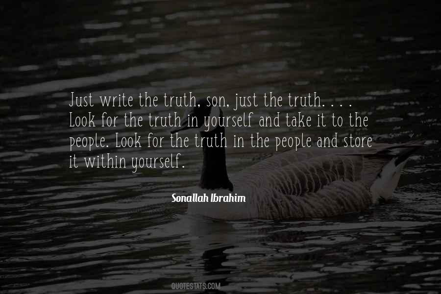 Just The Truth Quotes #1018916