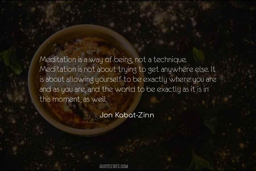 Kabat Zinn Quotes #535939