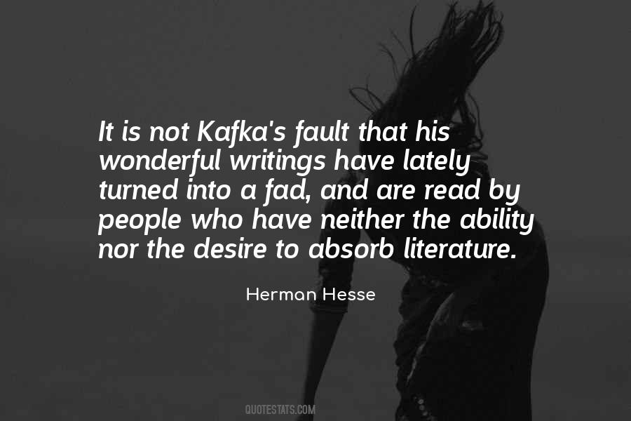 Kafka's Quotes #642127