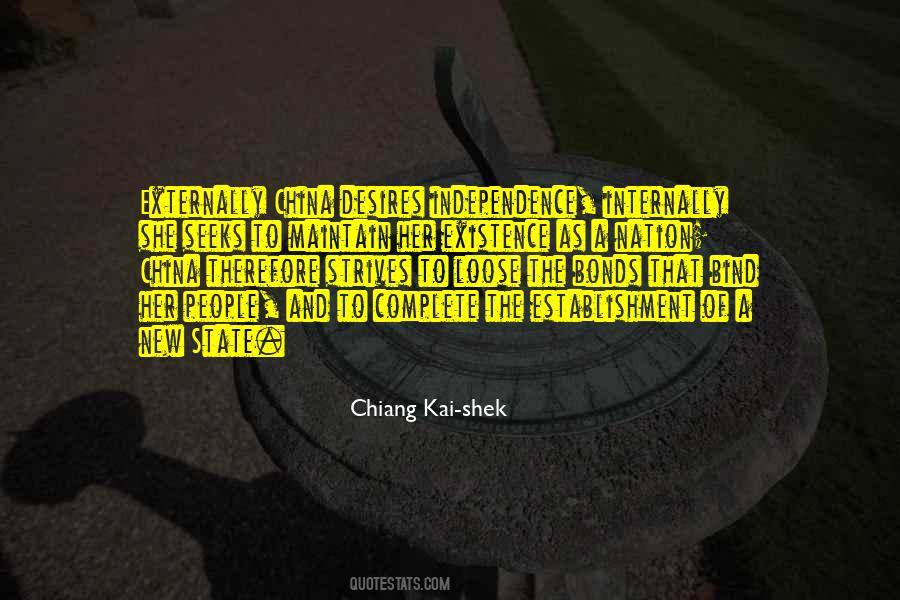 Kai Shek Quotes #87936