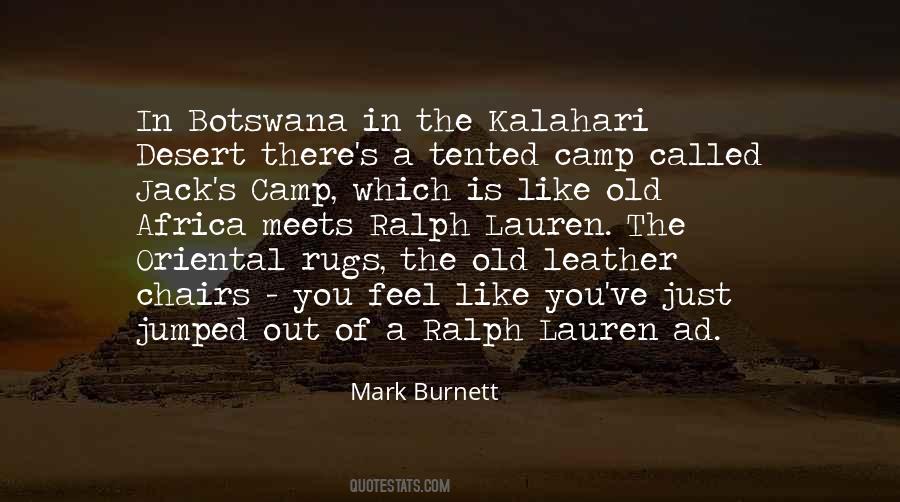 Kalahari Desert Quotes #1568808