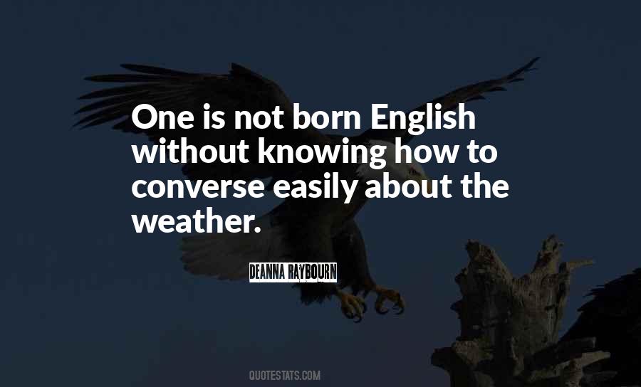 Quotes About English Weather #1131205