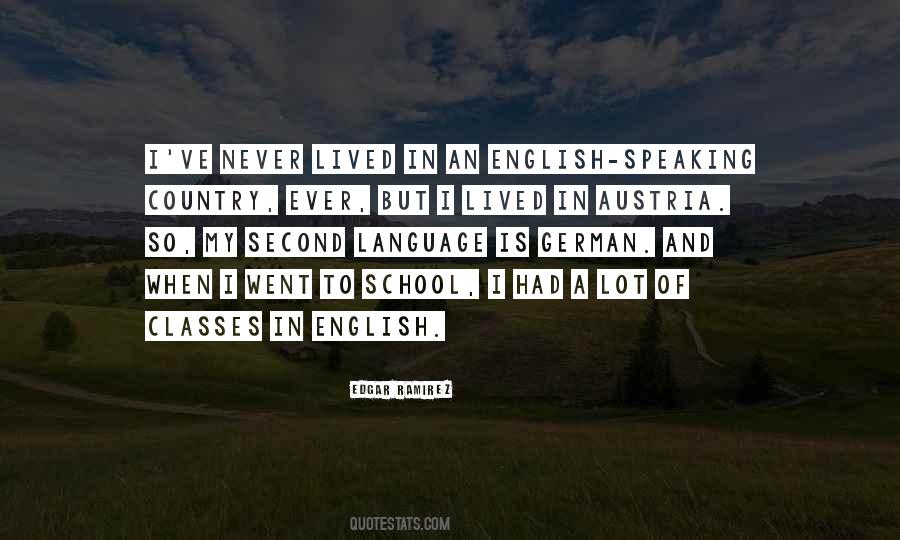 Quotes About English As A Second Language #516615