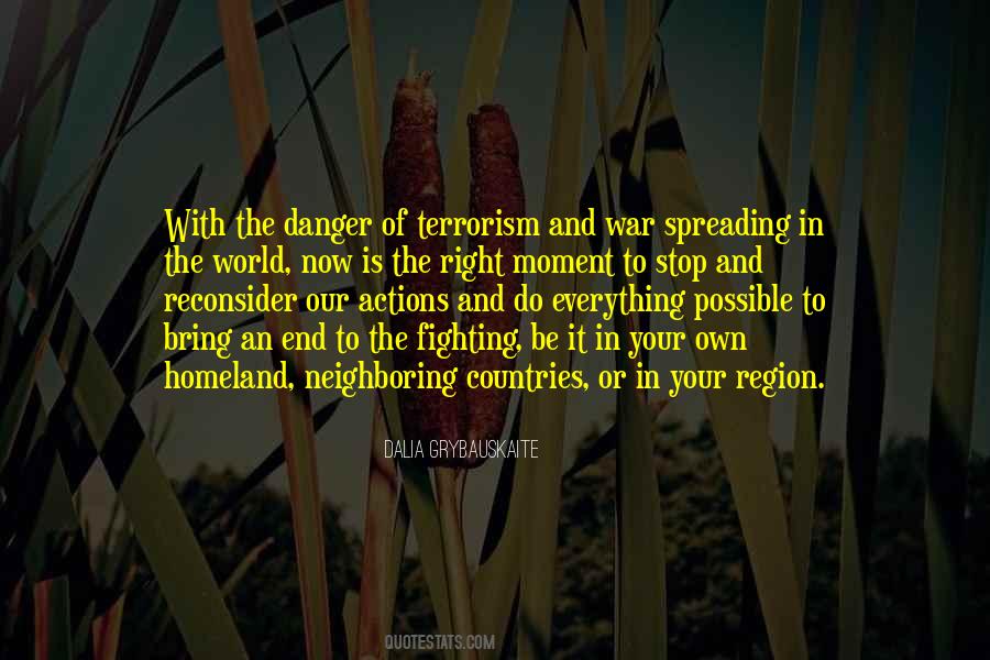 Quotes About Terrorism And War #203776
